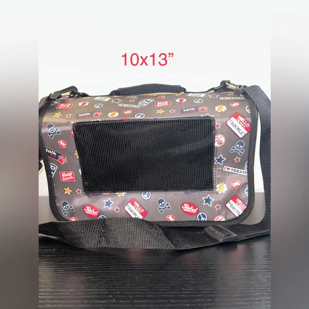 Life’s Fur-Tas-Tic Small Pet Carrier Breathable Up To 10lbs 4.5 Kg Sz 10x13”